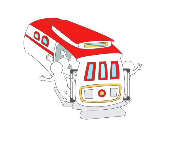 Autobús turístico — Vector de stock