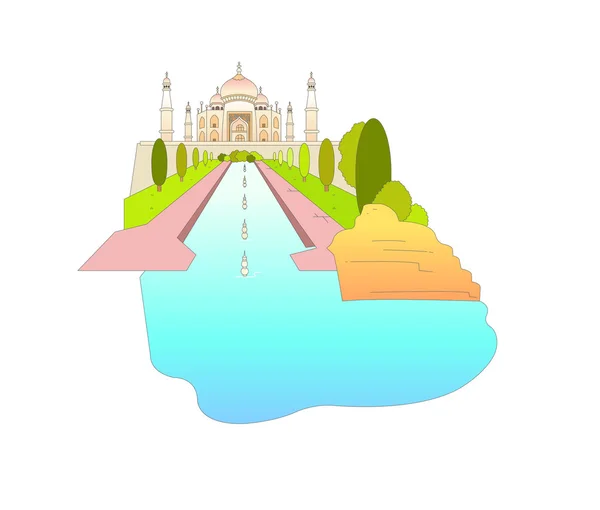Taj mahal — Image vectorielle