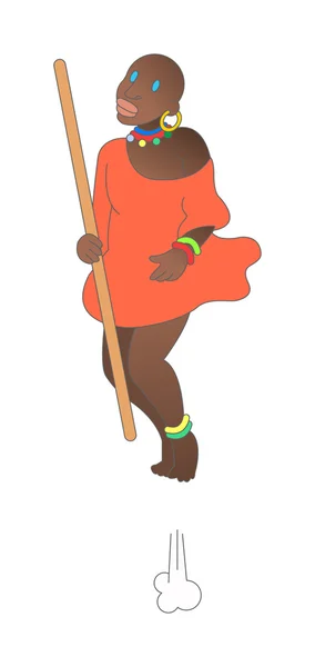 Kenyan fille — Image vectorielle
