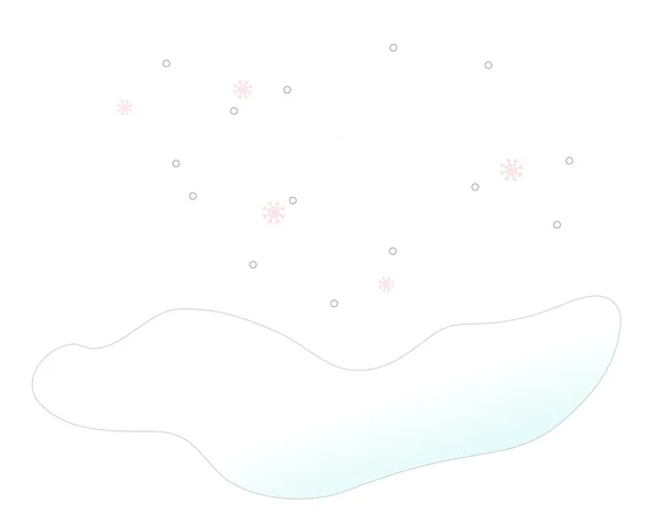 Fond de neige — Image vectorielle