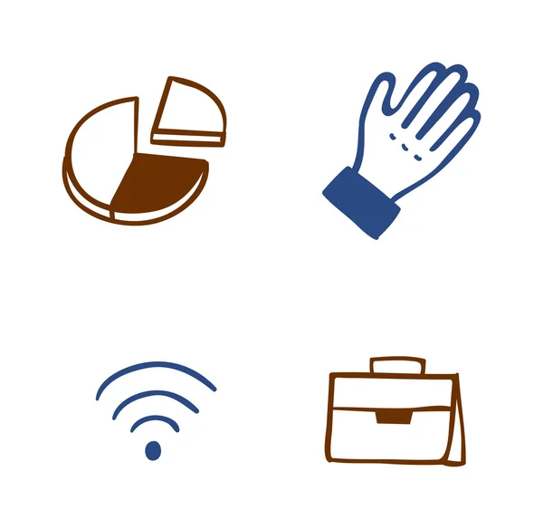 Set of business icons — Stock Vector