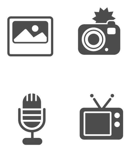 Set of different icons — Stock Vector