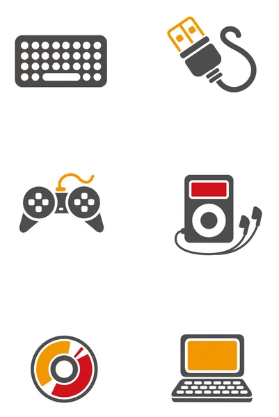 Set of technology icons — Stock Vector