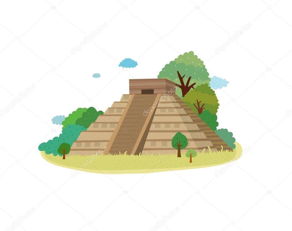 Maya building — Stock Vector © zzve #45593533