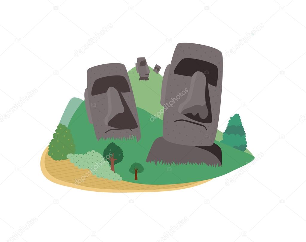 Moai monuments