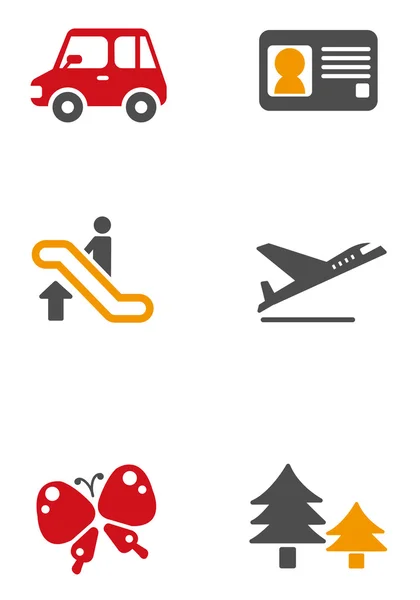 Set di icone di viaggio — Vettoriale Stock