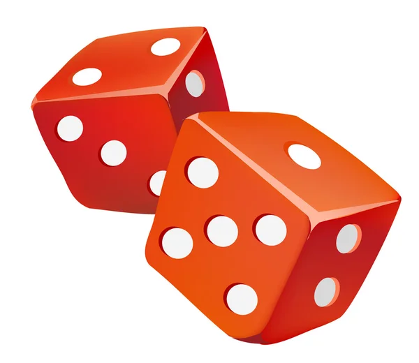 Two dice — Stock Vector