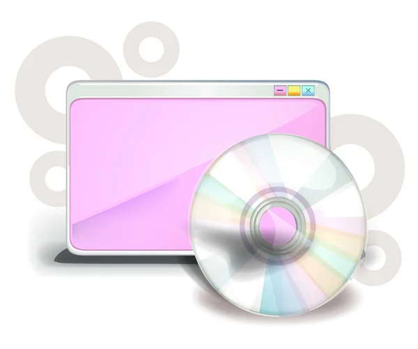 Cd プレーヤー — ストックベクタ