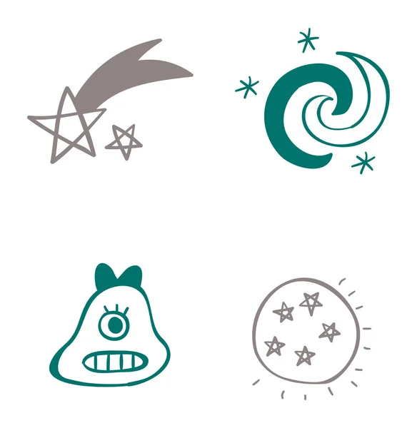 Space icons — Stock Vector