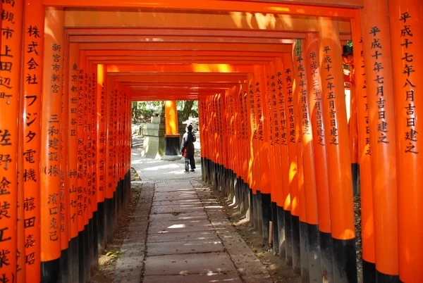 Orange torii gates — Stockfoto