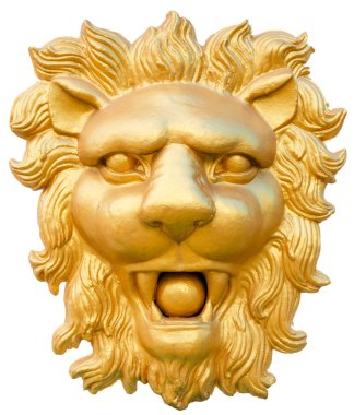 Altın Aslan başı heykeli