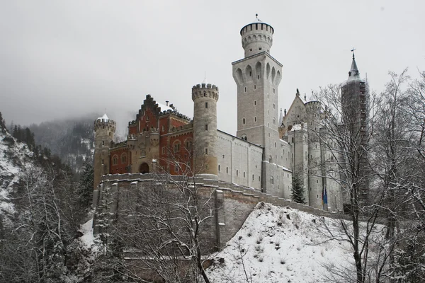 Castelo de Neuschwanstein na Áustria Imagens Royalty-Free