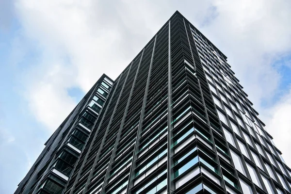 Windows Modern Glass Steel Skyscraper Office Building Abstract Business Background — Stock Photo, Image