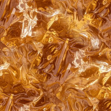 Kristalize edilmiş bal beyaz kristalleri düzenli şekiller oluşturuyor. Mikroskop fotoğrafı pürüzsüz döşeme desenine dönüştürüldü.