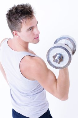 bir halter kaldırma