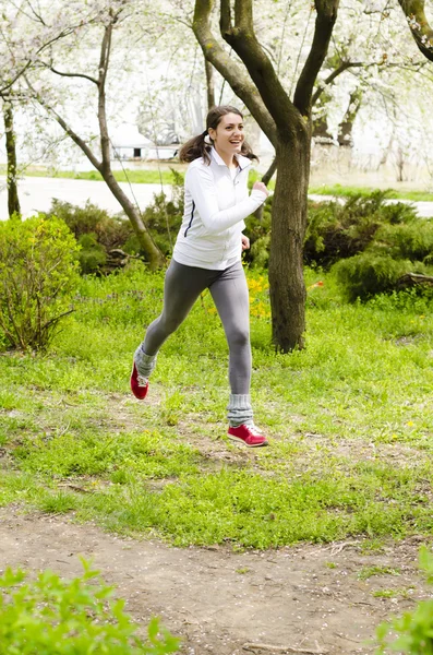 Woman Running — Stock Photo, Image