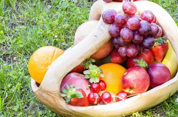 Пикник с фруктами — стоковое фото