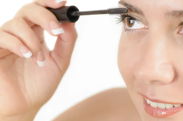 Applicazione di trucco — Foto Stock