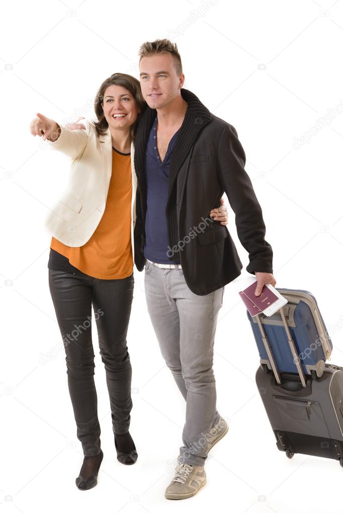 Hapyy Couple Traveling