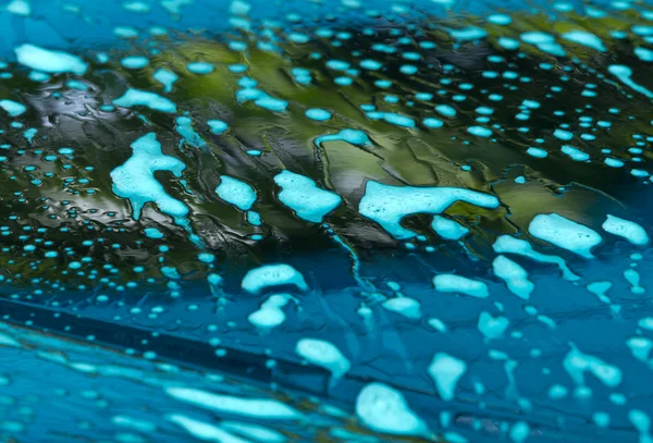 Foamy car wash — Stock Photo, Image