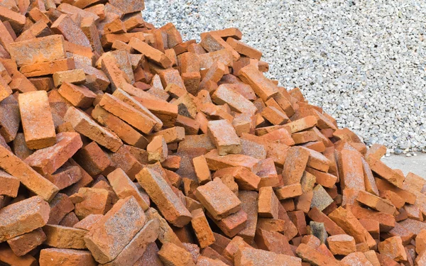 Division of brick and rock — Stock Photo, Image