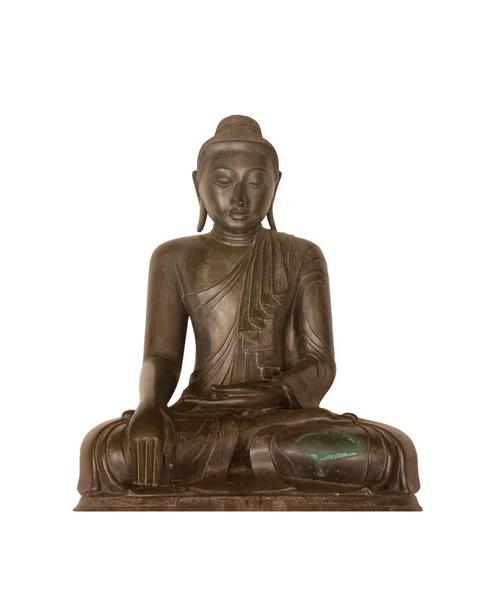 Gamla sittande buddha bild — Stockfoto