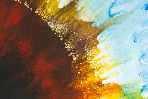 Colorful watercolor painting