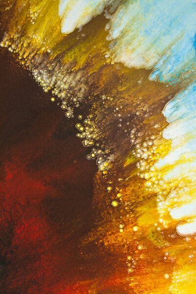 Watercolor abstract painting