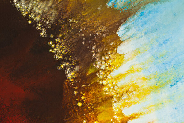 Colorful watercolor painting