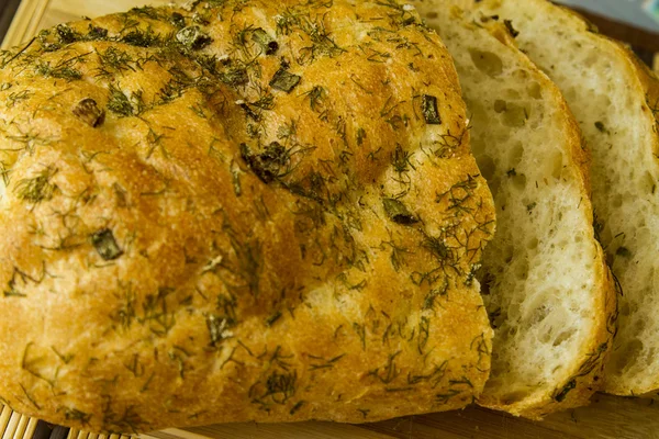 Édeskömény friss kenyér — Stock Fotó