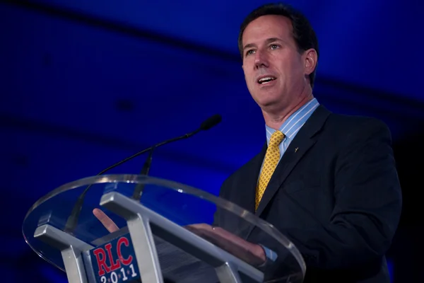 Presidentskandidaat rick santorum — Stockfoto