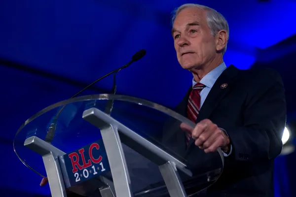 Candidato presidencial Ron Paul — Fotografia de Stock