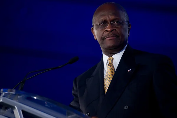 Präsidentschaftskandidat herman cain — Stockfoto