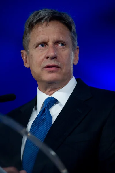 Były gubernator gary johnson (r - Nowy Meksyk) — Zdjęcie stockowe