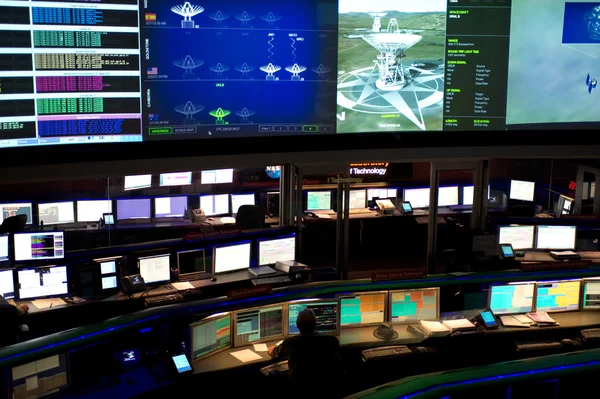 Nasa-Operationszentrum für Raumfahrt im Düsenantriebslabor Stockbild