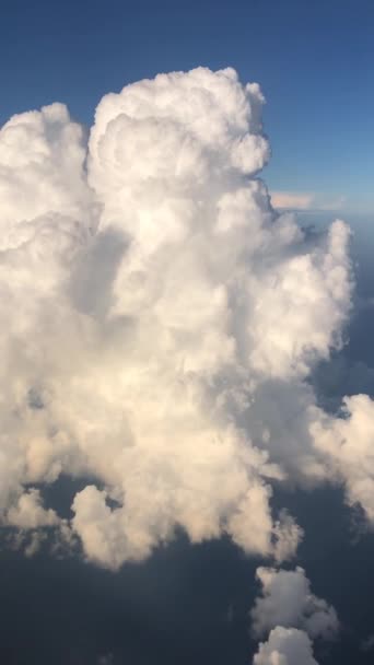 Aerial Airplane View Clouds Engine Ryanair Logo Airplane Wing View — Stock videók