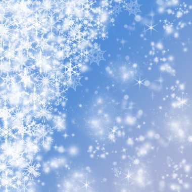 Kar taneleri ve metin yeri olan zarif bir Noel arkaplanı..
