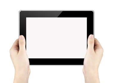 kadın eli tutun tablet pc
