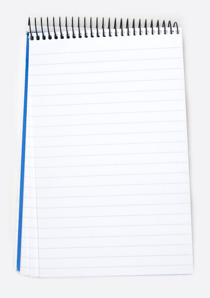 blank lined notebook