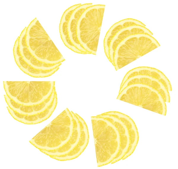 柠檬关门上白色隔离 — 图库照片