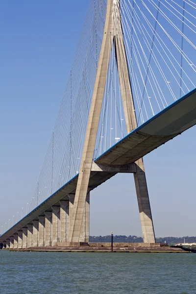 Кабельный мост Пон-де-Нормандия — стоковое фото