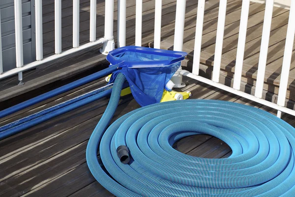 Pool cleaning supplies — Stock Photo, Image