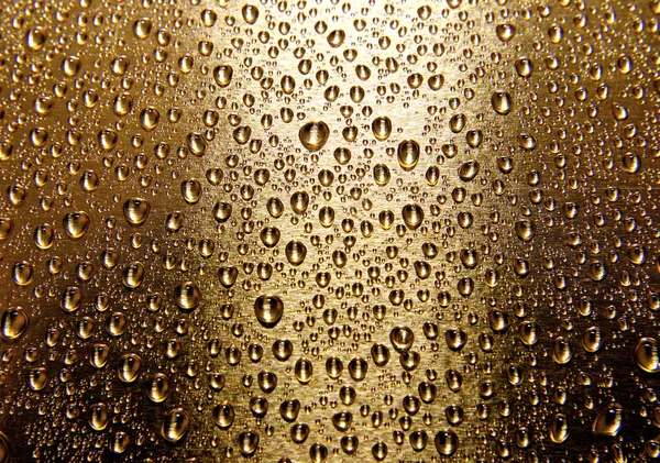 Golden Water Droplets — Stock Photo, Image