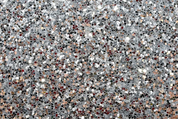 Tinsel silver background — Stock Photo, Image