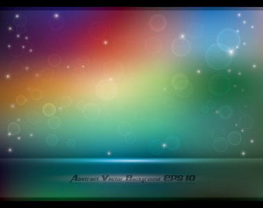 Abstract colorful soft background with bokeh clipart