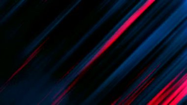 Light and stripes moving fast over dark background. Technology and science background. 3D render 4k loop animation. High quality FullHD footage