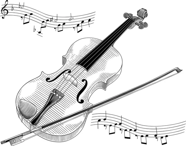 Violon — Image vectorielle