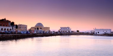 gün batımında Yunanistan Rodos