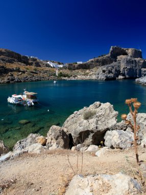St pauls, lindos bay rhodes, Yunanistan