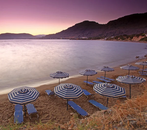 Mediterranean Sunset at Pefkos — Stock Photo, Image